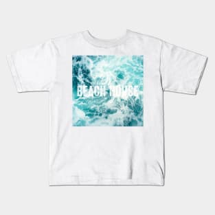 Beach House Ocean Sea Waves Kids T-Shirt